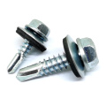 Bonded Single Pvc Drilling Epdm Hex Head Screw Hexagonal Tornillo10*1 1/2